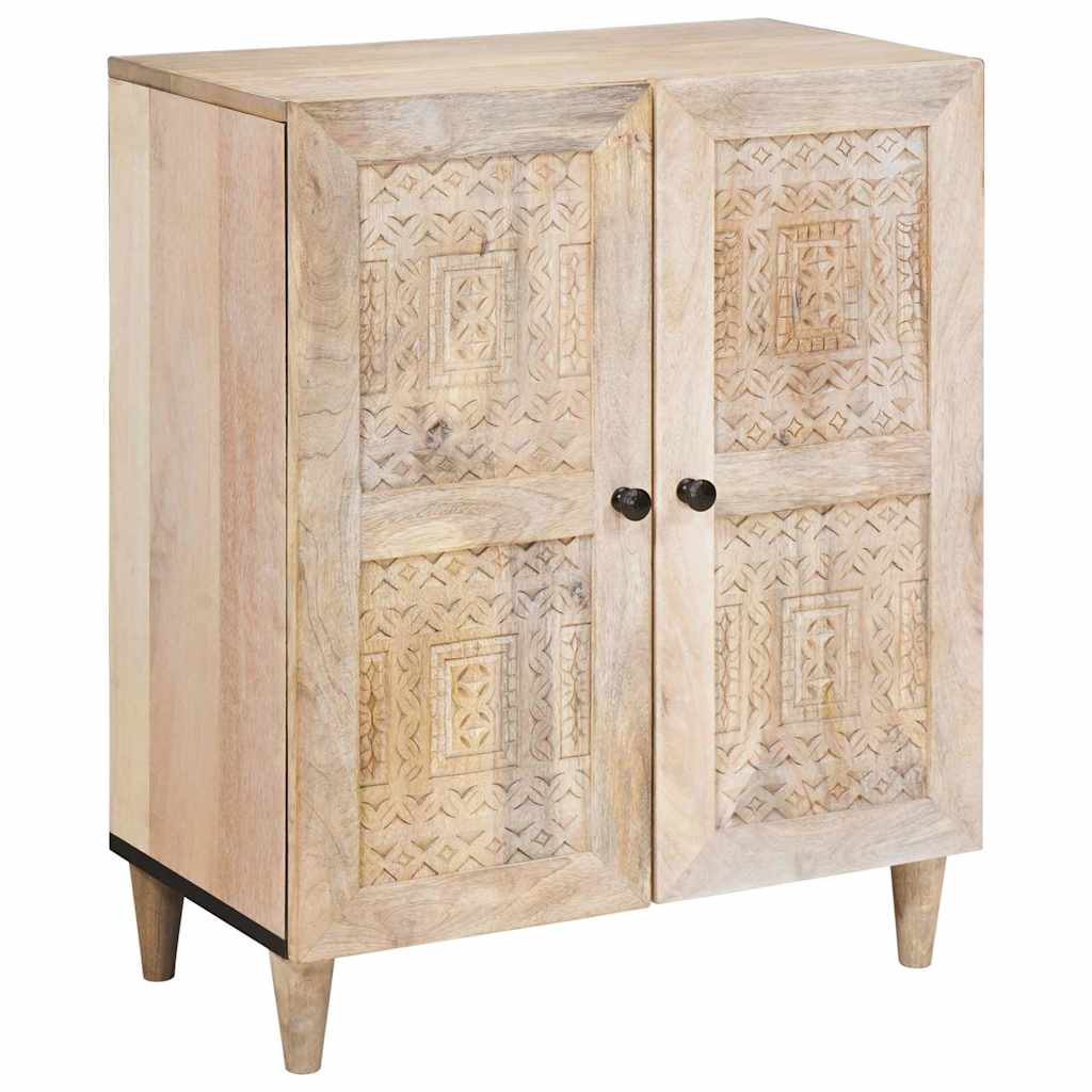Serviesskap 3 pcs Hvit 180 x 33,5 x 75 cm heltre mango