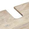 Baderomsinnredningssett 2 pcs Hvit 62 x 33 x 58 cm heltre mango