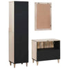 Baderomsinnredningssett med skuff 3 pcs Hvit 38 x 33 x 160 cm