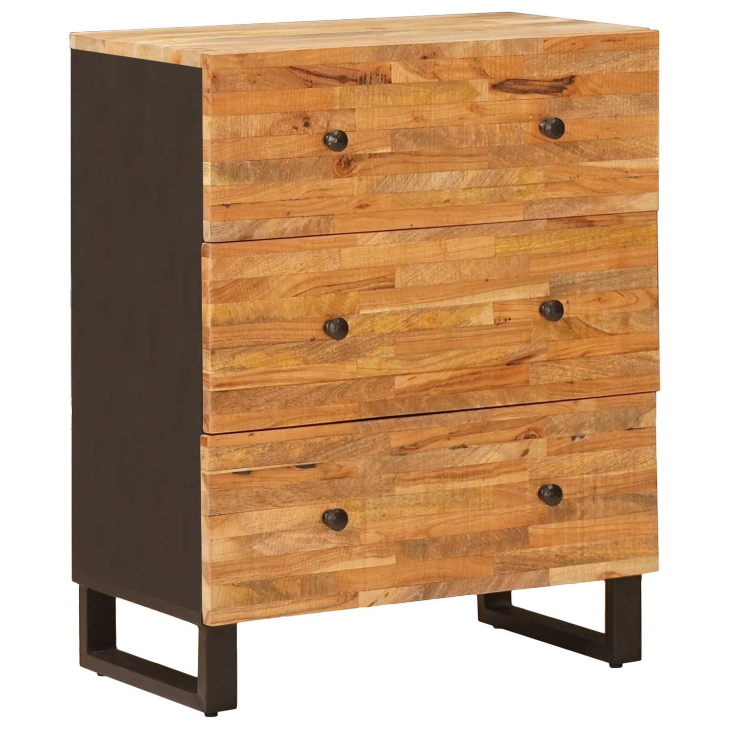 Serviesskap 3 pcs Brun 60 x 33 x 75 cm Massiv mango tre