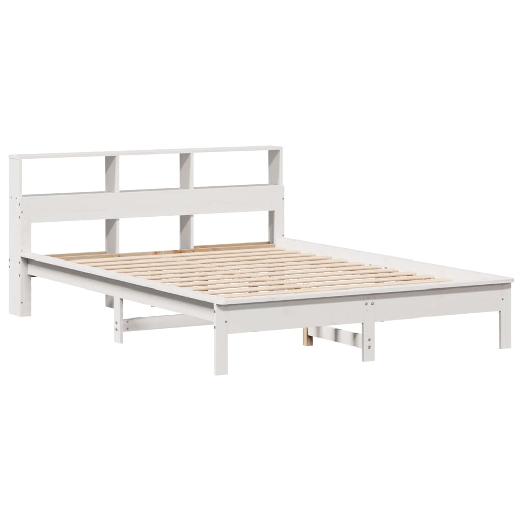 Sengeramme uten madrass hvit 135x190 cm heltre furu