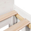 Sengeramme uten madrass hvit 75x190 cm heltre furu