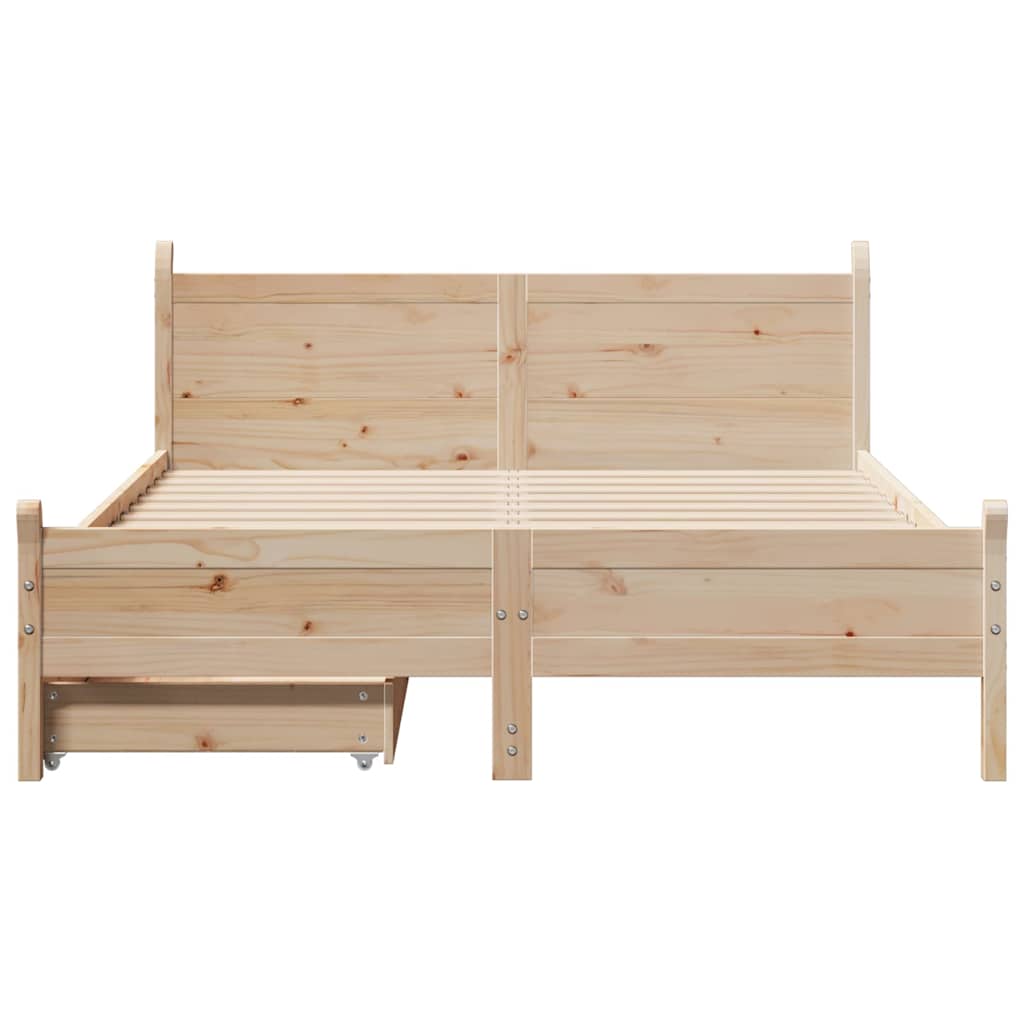 Sengeramme uten madrass 150x200 cm heltre furu