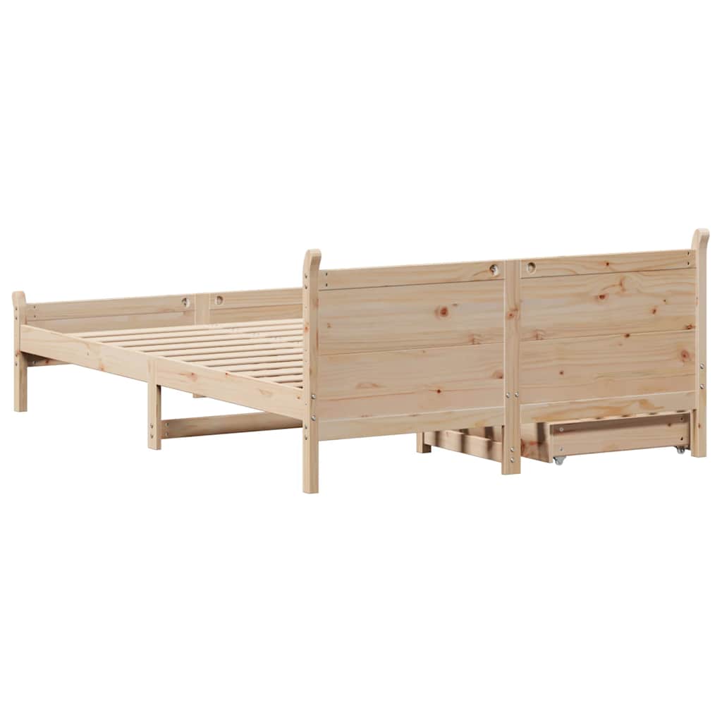 Sengeramme uten madrass 150x200 cm heltre furu