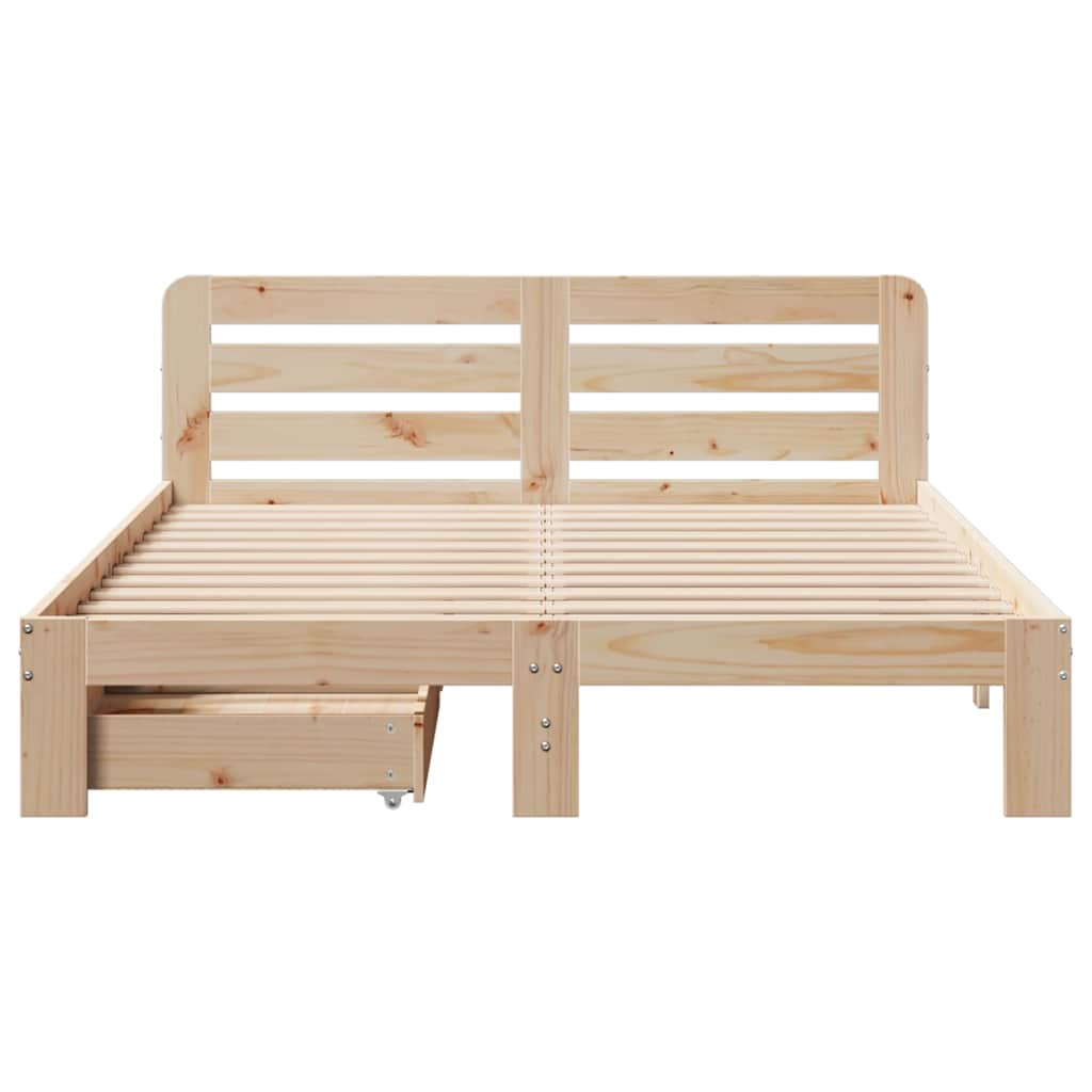 Sengeramme uten madrass 140x200 cm heltre furu