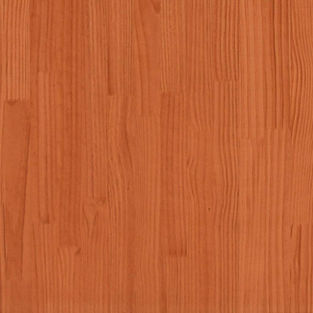 Sengeramme uten madrass voksbrun 120x190 cm heltre furu