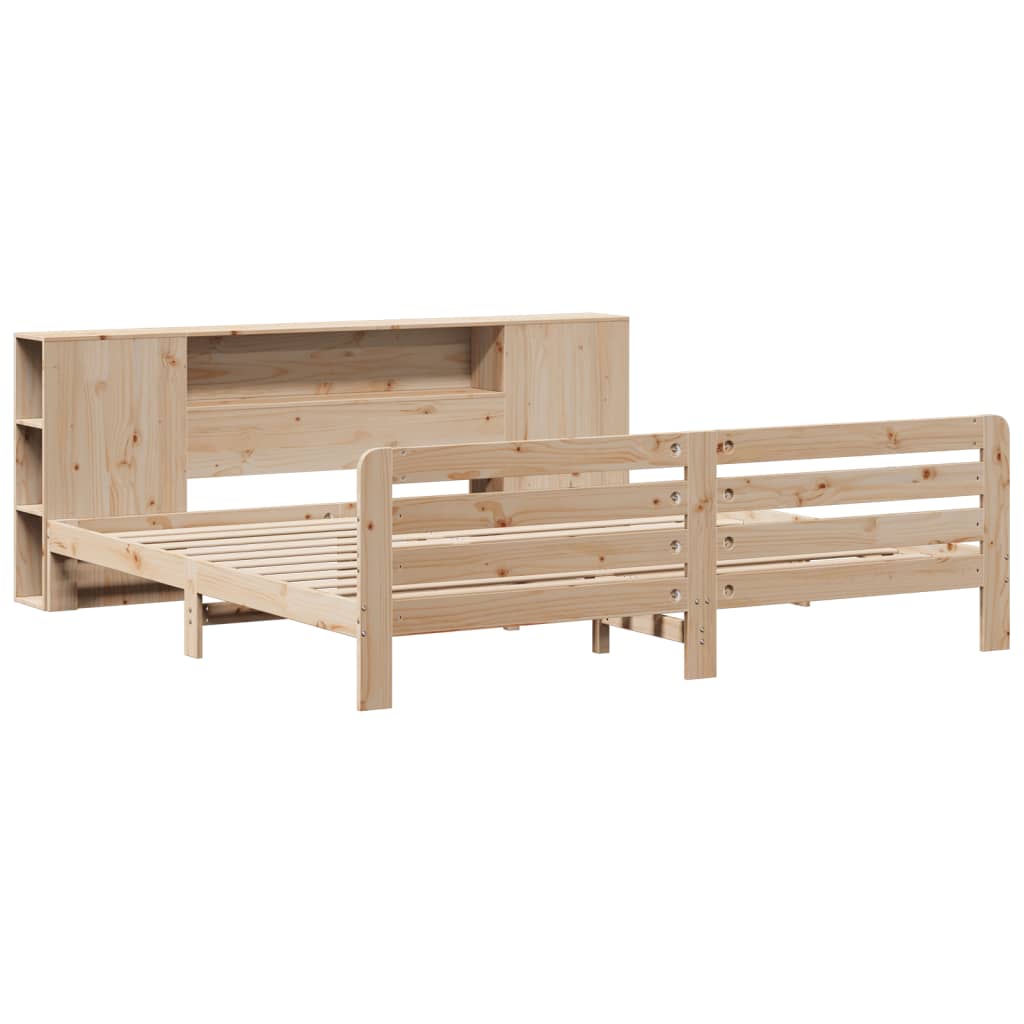 Sengeramme med madrass 200x200 cm heltre furu