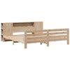 Sengeramme med madrass 200x200 cm heltre furu