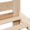 Sengeramme med madrass 200x200 cm heltre furu