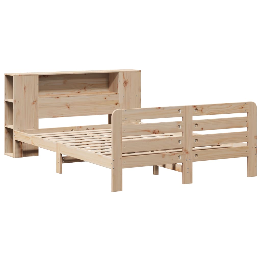 Sengeramme uten madrass hvit 135x190 cm heltre furu