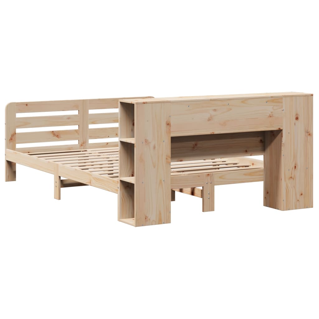 Sengeramme uten madrass hvit 135x190 cm heltre furu