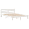 Sengeramme uten madrass hvit 135x190 cm heltre furu