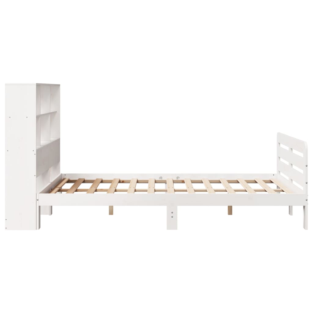 Sengeramme uten madrass hvit 160x200 cm heltre furu