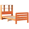 Sengeramme uten madrass voksbrun 90x190 cm heltre furu