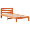 Sengeramme uten madrass voksbrun 90x190 cm heltre furu