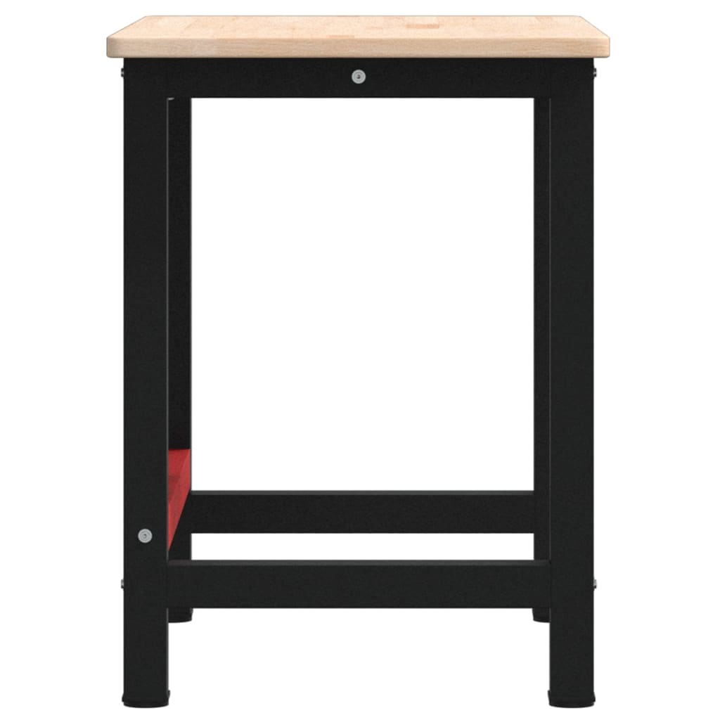Arbeidsbenk 100x60x81,5 cm heltre eik rektangulær vidaXL