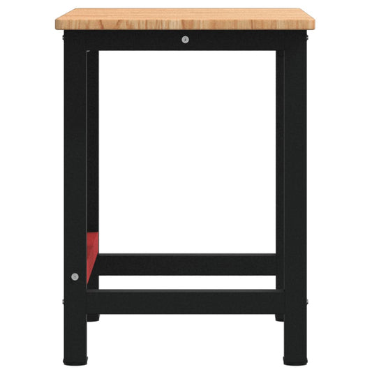 Arbeidsbenk lysebrun 100x60x81,5 cm heltre eik rektangulær vidaXL