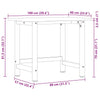 Arbeidsbenk 100x60x81,5 cm heltre eik