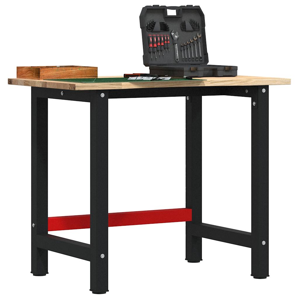 Arbeidsbenk 100x60x81,5 cm heltre eik