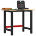 Arbeidsbenk 100x60x81,5 cm heltre eik