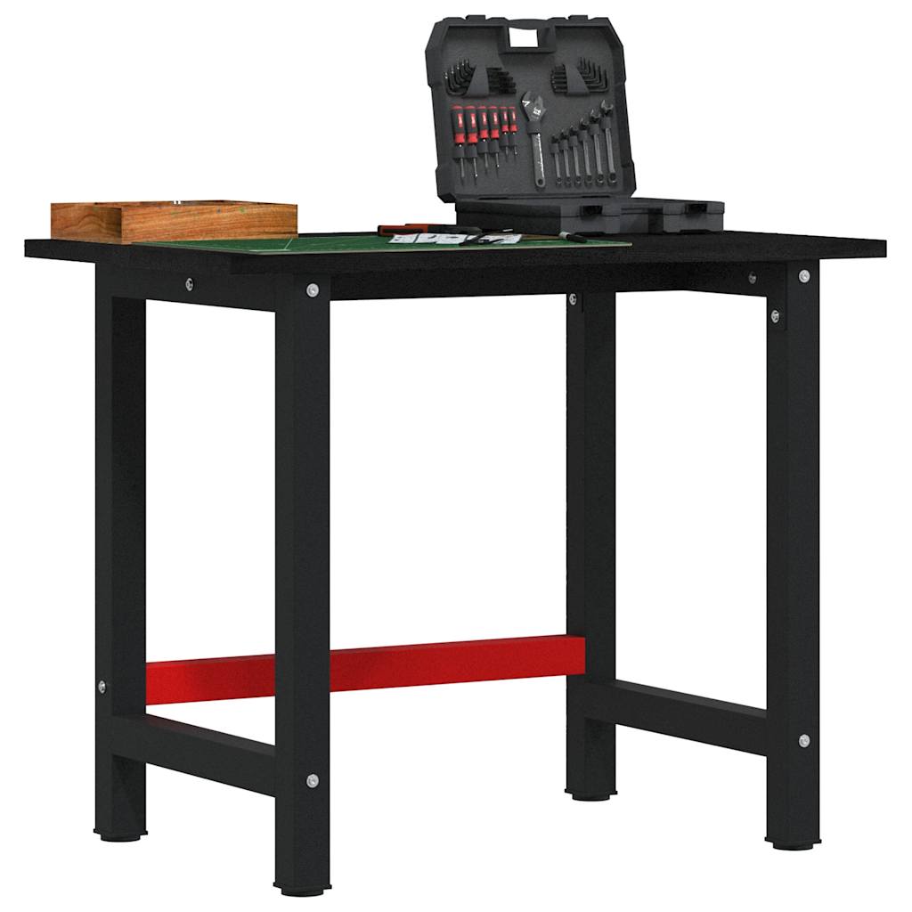 Arbeidsbenk mørkebrun 100x60x81,5 cm heltre eik