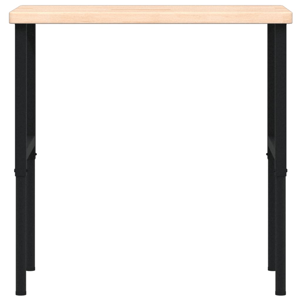 Arbeidsbenk 100x60x(73-99,5) cm heltre eik rektangulær