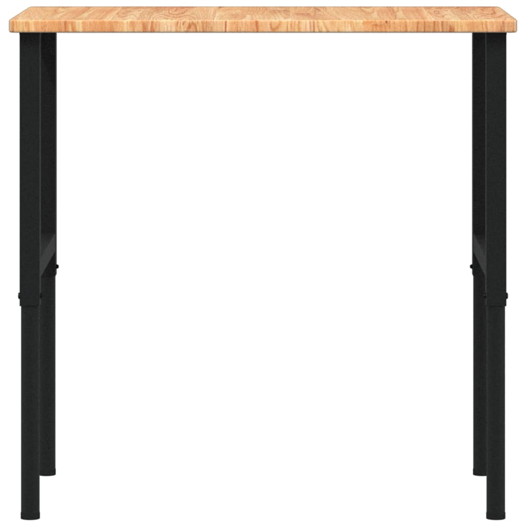 Arbeidsbenk lysebrun 100x60x(71,5-98) cm heltre eik rektangulær