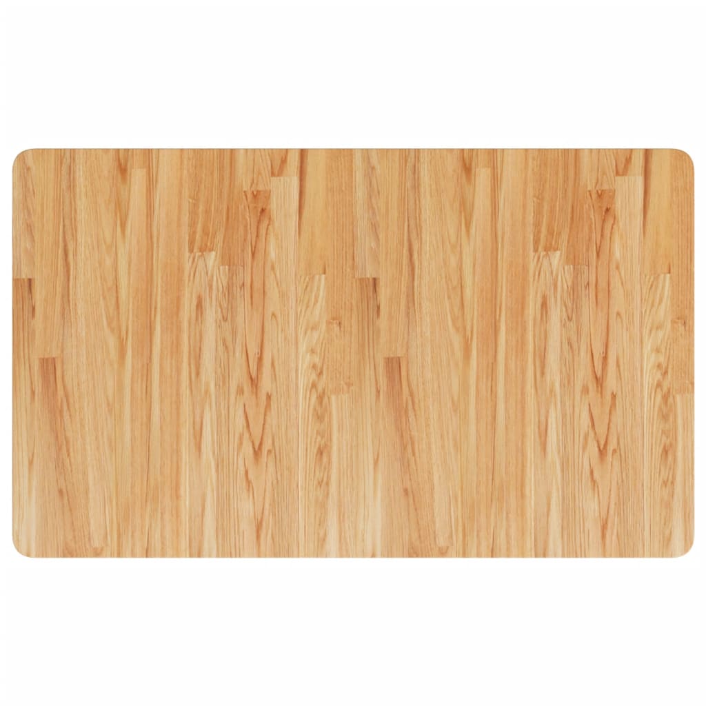 Arbeidsbenk lysebrun 100x60x(71,5-98) cm heltre eik rektangulær vidaXL