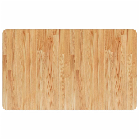 Arbeidsbenk lysebrun 100x60x(71,5-98) cm heltre eik rektangulær vidaXL