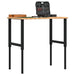 Arbeidsbenk lysebrun 100x60x(71,5-98) cm heltre eik rektangulær vidaXL