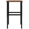 Arbeidsbenk mørkebrun 100x60x(71,5-98)cm heltre eik rektangulær