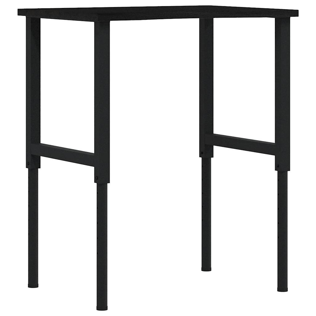 Arbeidsbenk mørkebrun 80x60x(71,5-98) cm heltre eik