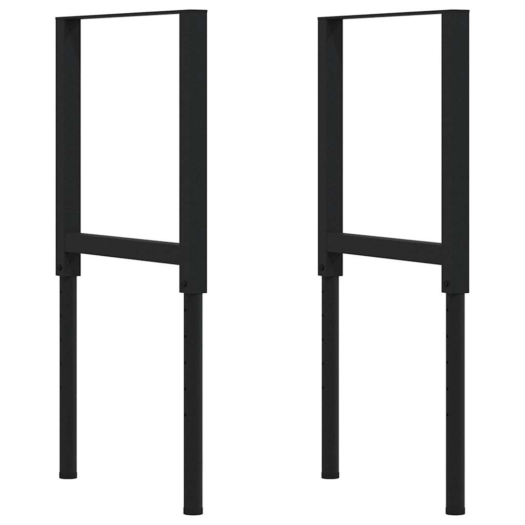Arbeidsbenk mørkebrun 80x60x(71,5-98) cm heltre eik