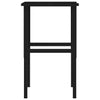 Arbeidsbenk mørkebrun 80x60x(71,5-98) cm heltre eik