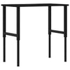 Arbeidsbenk mørkebrun 100x60x(71,5-98)cm heltre eik