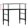 Arbeidsbenk mørkebrun 100x60x(71,5-98)cm heltre eik