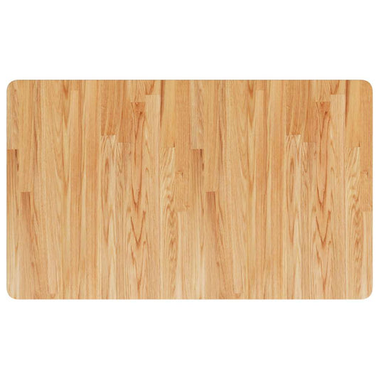 Arbeidsbenk lysebrun 100x60x(71,5-98) cm heltre eik rektangulær vidaXL
