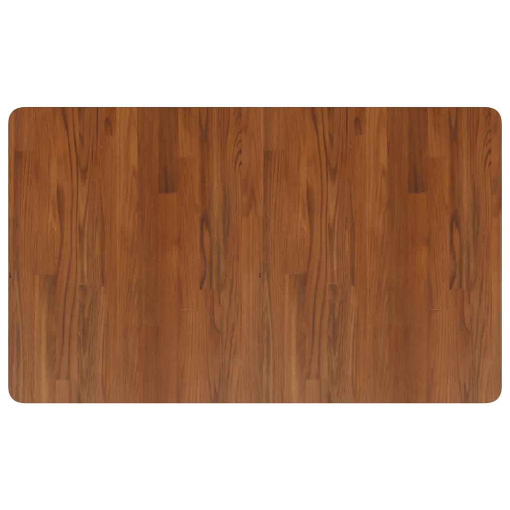 Arbeidsbenk mørkebrun 100x60x(71,5-98)cm heltre eik rektangulær