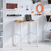Arbeidsbenk 80x60x(73-99,5) cm heltre akasie rektangulær