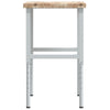Arbeidsbenk 80x60x(73-99,5) cm heltre akasie rektangulær