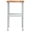 Arbeidsbenk 80x60x(73-99,5) cm heltre akasie rektangulær