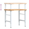 Arbeidsbenk 80x60x(73-99,5) cm heltre akasie rektangulær