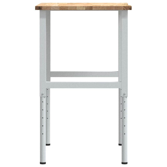 Arbeidsbenk 80x60x(71,5-98) cm heltre eik