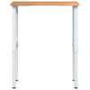 Arbeidsbenk lysebrun 80x60x(71,5-98) cm heltre eik