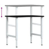 Arbeidsbenk mørkebrun 80x60x(71,5-98) cm heltre eik
