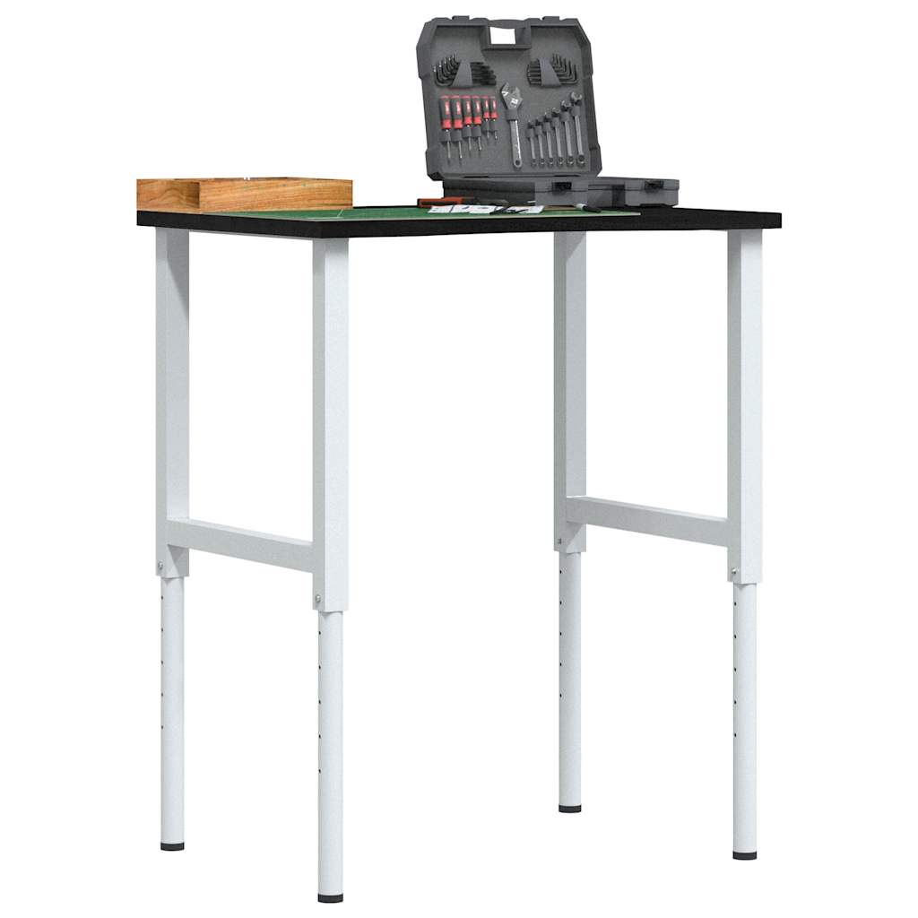 Arbeidsbenk mørkebrun 80x60x(71,5-98) cm heltre eik