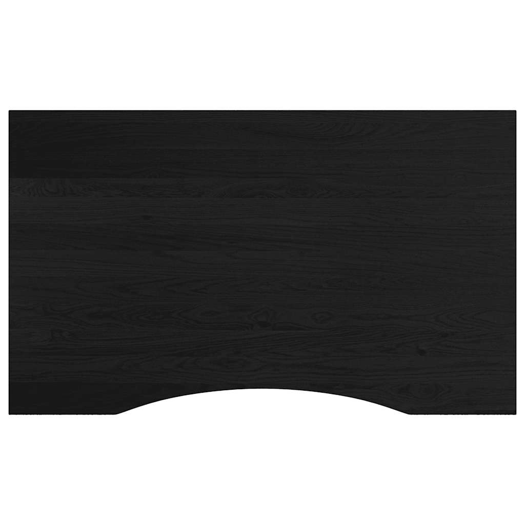 Arbeidsbenk mørkebrun 100x60x(71,5-98) cm heltre eik