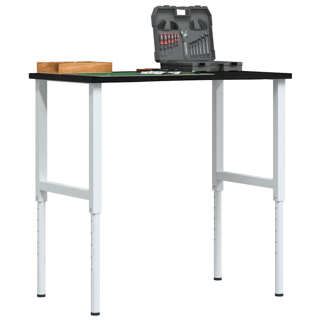 Arbeidsbenk mørkebrun 100x60x(71,5-98) cm heltre eik