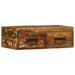 Veggmontert TV-benk 60x30x19 cm gjenvunnet heltre