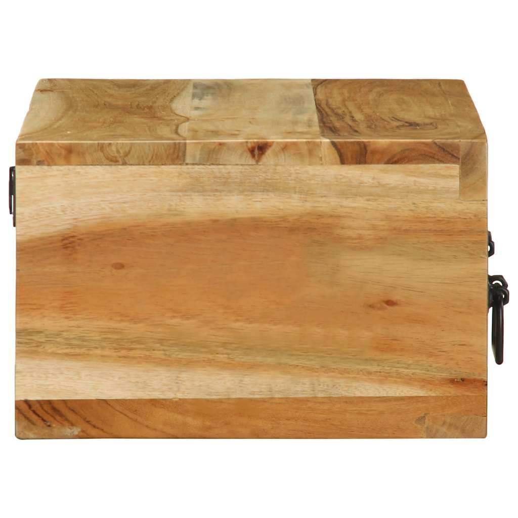 Veggmontert TV-benk 60x30x19 cm heltre akasie